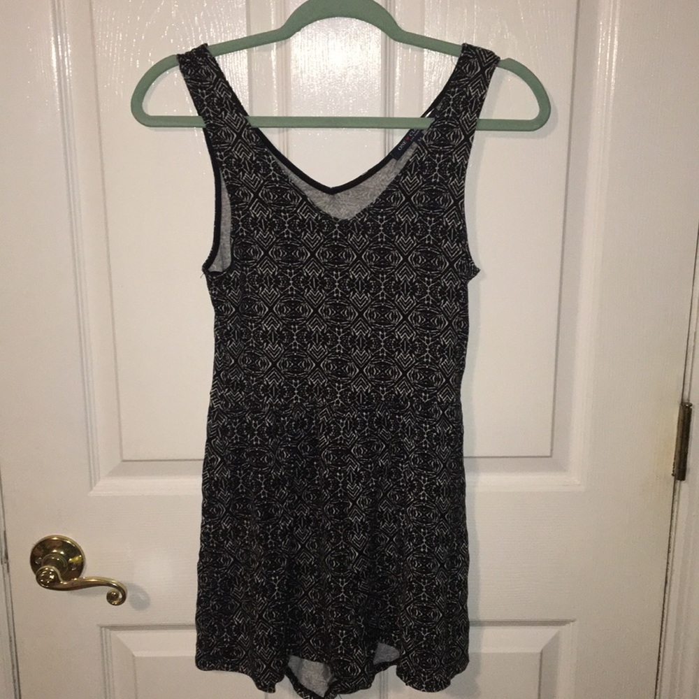 Black and white romper